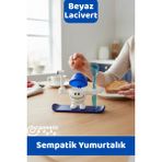 İstisna Mavi Beyaz Afacan Sevimli Yumurtalık Çocuk Beslenme Eğitimine Destek Sempatik Çocuk Yumurtalığı - Mavi - Beyaz