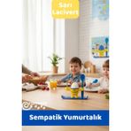 İstisna Sarı Lacivert Afacan Sevimli Yumurtalık Çocuk Beslenme Eğitimine Destek Sempatik Çocuk Yumurtalığı - Sarı - Mavi