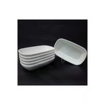 İstoç Türk 12 Adet Beyaz Melamin Kayık Tabak 13x8cm Miniboy Kahvaltı Tabağı Günübirlik Hesaplı Meze Çerez Soslu abn-2021--05--31--01