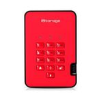 Istorage Diskashur2 HDD 2tb Kırmızı - Güvenli Taşınabilir Sabit Sürücü - Parola Korumalı - Toz ve Su Geçirmez - Donanım Şifreleme