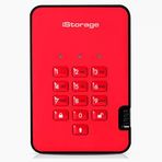 Istorage Diskashur2 SSD 1 Tb Kırmızı - Güvenli Taşınabilir Katı Hal Sürücüsü - Parola Korumalı - Toz ve Su Geçirmez - Donanım Şifreleme