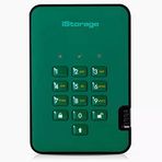 Istorage Diskashur2 SSD 256GB Yeşil - Güvenli Taşınabilir Katı Hal Sürücüsü - Parola Korumalı - Toz ve Su Geçirmez - Donanım Şifrelemesi