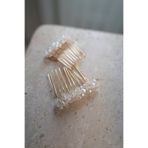 İstoria Bridal 2 Adet Mini Tarak Toka, Gold Tarak Toka, Düğün-nişan Saç Aksesuarı 4 Cm