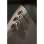 İstoria Bridal İnci Gümüş Firkete Set, Mini İnci 6 Adet, Nikah-Nişan Saç Aksesuarı, Topuz Tokası