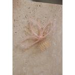 İstoria Bridal Pembe&Gold Nişan Tokası, Nişan-Özel Gün Saç Aksesuarı, Özel Gün Tokası, Kristal Boncuklu Tarak Toka