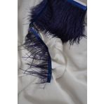 İstoria Bridal Yarım Metre Lacivert Deve Kuşu Tüyü, Şerit Tüy, Otriş, Tüy, Hobi Süsleme Tüyü, Dekoratif Şerit