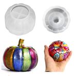 iSuperb Kavanoz Reçine Kalıp Kutusu Silikon Kalıp Şişe Kapaklı Epoksi Kalıp Takı Saklama Kutusu için DIY Döküm Kalıbı, Ev Dekoru, Şeker Konteyner, Mumluk (Kabak Kavanozu Reçine Kalıpları)