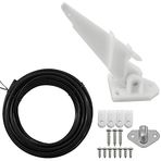 ISURE MARINE Tekne Hız Göstergesi Pitot Kiti,Evrensel Hız Göstergesi Kick-up Pilot Tüpü 80 MPH Hız Göstergesi Pilot Deniz Taşınabilir Mini Alet Aksesuarları,20 Ft PVC Boru