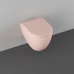 Isvea Infinity Asma Klozet Somon ve F 50 Somon Yavaş Kapanan Klozet Kapağı Dahil - Pembe