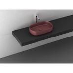 Isvea Infinity Tezgah Üzeri Lavabo 55 cm Rustik Bordo 10NF65055 2r - YOK - Beyaz