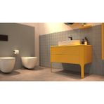 Isvea Italyan Sogno 100 cm Banyo Dolabı Set - Sarı