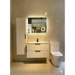 Isvea Liv Serisi 80 cm Banyo Dolabı Seti - Boy Dolaplı - Bej