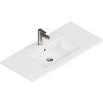 Isvea Sistema T-Flat Slim Ince Formlu Lavabo 101 x 46,5 cm Beyaz