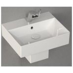 Isvea Sistema Z 60X42CM Yarım Ayaklı Lavabo Seti - Beyaz