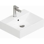 Isvea Sistema Z Tezgah Üstü Kare Lavabo 50 x 42 cm Beyaz Seramik