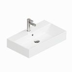 Isvea Sistema Z Tezgah Üstü Kare Lavabo 70 x 42 cm Beyaz Seramik
