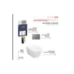 Isvea Soluzione XX 5'li Set Kanalsız Asma Klozet Ve Gömme Rezervuar