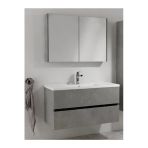 İsvea - Trio+ 100X45 Cm Banyo Dolabı Çift Çekmeceli Alt Üst Modül