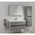 Isvea Trio+ Banyo Dolabı- Çift Çekmeceli - 100 cm - Gri