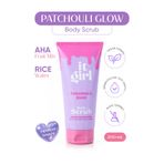 It Girl Patchouli Glow AHA&Rice Water Cilt Tonu Eşitleyici, Aydınlatıcı Vücut Peelingi | Body Scrub 200 ml