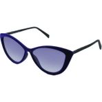 Italia Independent Italıa Independent 0033 57 017 Cat Eye Velvet Mavı Kadıfe Kedi Mavı Kadın Güneş Gözlüğü - Mavi