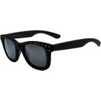 Italia Independent Italıa Independent 0090VR 50 009 B12 Velvet Siyah Kadife Altın Wayfarer Gri Unısex Güneş Gözlüğü - Siyah - Altın
