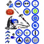 İtaly 543 Lb Turbo 14 Parça Full Set Sırt Tipi Benzinli Çalı Çim Biçme Tırpanı Güçlü Yüksek Performans