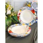 Italy Garden Yemek Tabak 6'lı - 1 lt - Çok Renkli