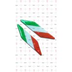 Italya 2 Parça 3D Damla Sticker