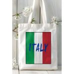 Italya Italy Bayrak Baskılı Omuz Çanta Kişiye Özel Model
