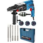 Italyan 3200 W Bakir Sargili Kırıcı Hilti Matkap Metal Şanzumanlı + 5 Adet Uç Yedek Mandren