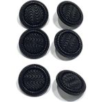 Italyan Hırka Yelek Düğmesi / Siyah / Kumaş Dokulu Parlak Kenarlı / 2 cm / 6’lı Set / ITL001