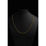 Italyan Ince Gold Unisex Zincir Kolye 55 cm - Altın