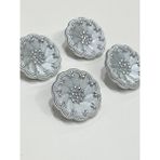 Italyan Model Trenckot, Kaban Ve Mont Dugmesi Takimi 4Lu Set Gumus 2,7 Cm