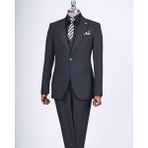 Italyan Stil Ceket Yelek Pantolon Takım Elbise Siyah T12803 - 46