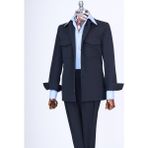 Italyan Stil Erkek Ceket Pantolon Spor Takım Elbise Lacivert T13276 - 50