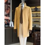 Italyan Stil Mevsimlik Erkek Trençkot Mont Camel T9568