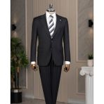 Italyan Stil Slim Fit 4 Drop Ceket Pantolon Takım Elbise Lacivert T14774 - 50