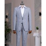 Italyan Stil Slim Fit Ceket Pantolon Takım Elbise Lacivert T14457 - 48