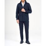 Italyan Stil Slim Fit Cep Detaylı Gömlek Pantolon Takım Elbise Lacivert T11967 - 46