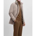 Italyan Stil Slim Fit Erkek Şişme Mont Vizon T14781 - 2XL