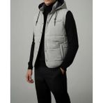 Italyan Stil Slim Fit Kapüşonlu Kapitone Erkek Şişme Yelek Gri T14726 - 2XL