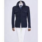 Italyan Stil Slim Fit Mevsimlik Kaşe Erkek Mont Lacivert T13519