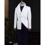 Italyan Stil Slim Fit Spor Erkek Ceket Ekru T13748 - 52