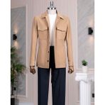 İtalyan stil slim fit spor erkek mont camel T13379 - 54