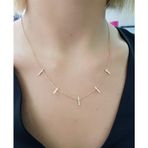İtalyan Tasarımı Modern Gümüş Rose Kolye