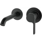 Italyan Webert- Do Re Mi Ankastre Lavabo Bataryası Mat Siyah DR830606560 - Krom