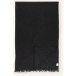 Italyan Yapımı Merinos Yünü & Kaşmir Karışımlı Lüks Battaniye – Doğal Konforun Zarif Yüzü - Siyah - 130 x 200 cm