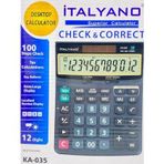 İtalyano Hesap Makinası Büyük Boy 12 Digit 100 İşlem Tekrarlı
