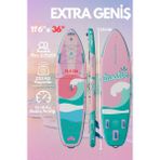 ITAOSTAR 225 kg Kapasiteli 11'6*35''*6''premium Sup Board/stand Up Paddle Board 351X91,5X15 Sup - Pembe